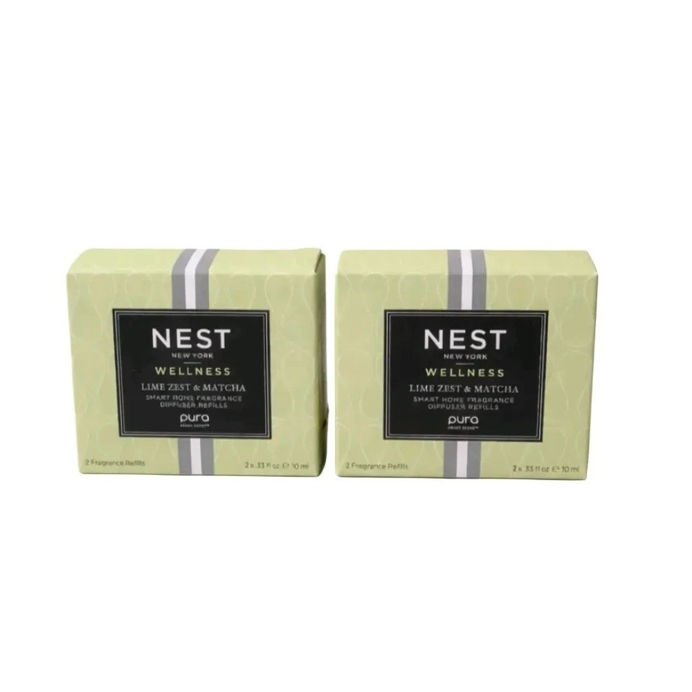 NEST New York Wellness Lime Zest & Matcha Pura Smart Fragrance Refills 2 Box NIB